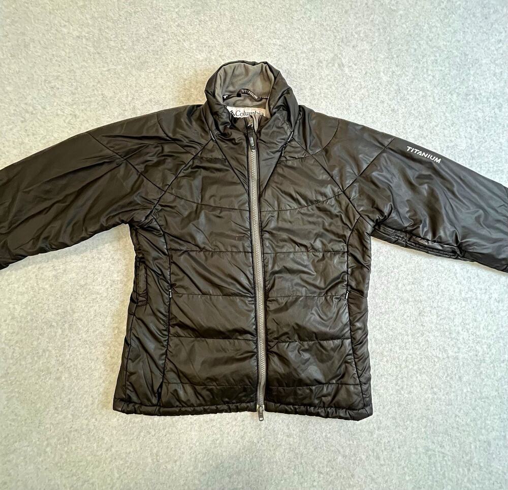 Columbia Titanium Men's Black Insulated Full Zip Puffer Jacket Sz L